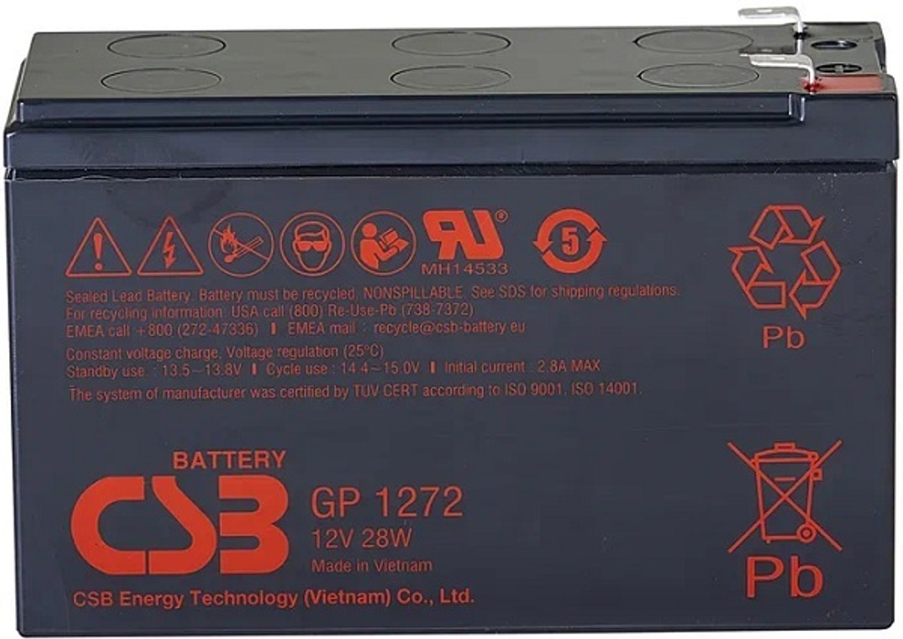 Аккумулятор  CSB GP1272 (12V28W) CSB