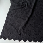 Вышивка черные 3д Цветы