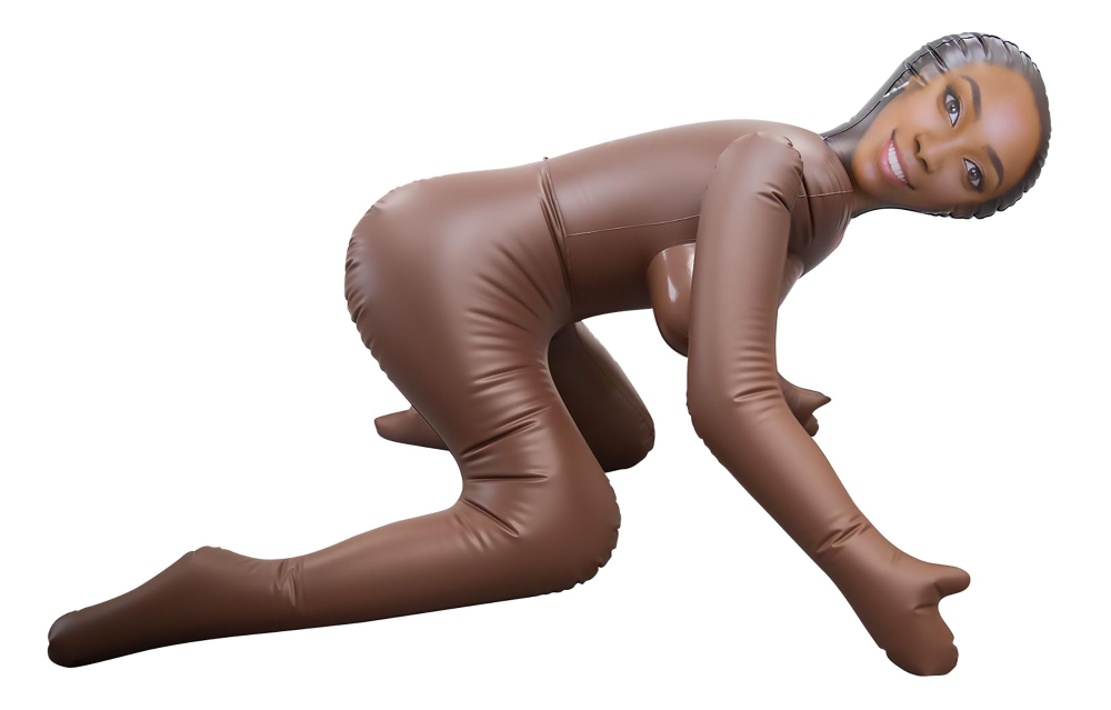 Темнокожая надувная секс-кукла (Цвет: коричневый)