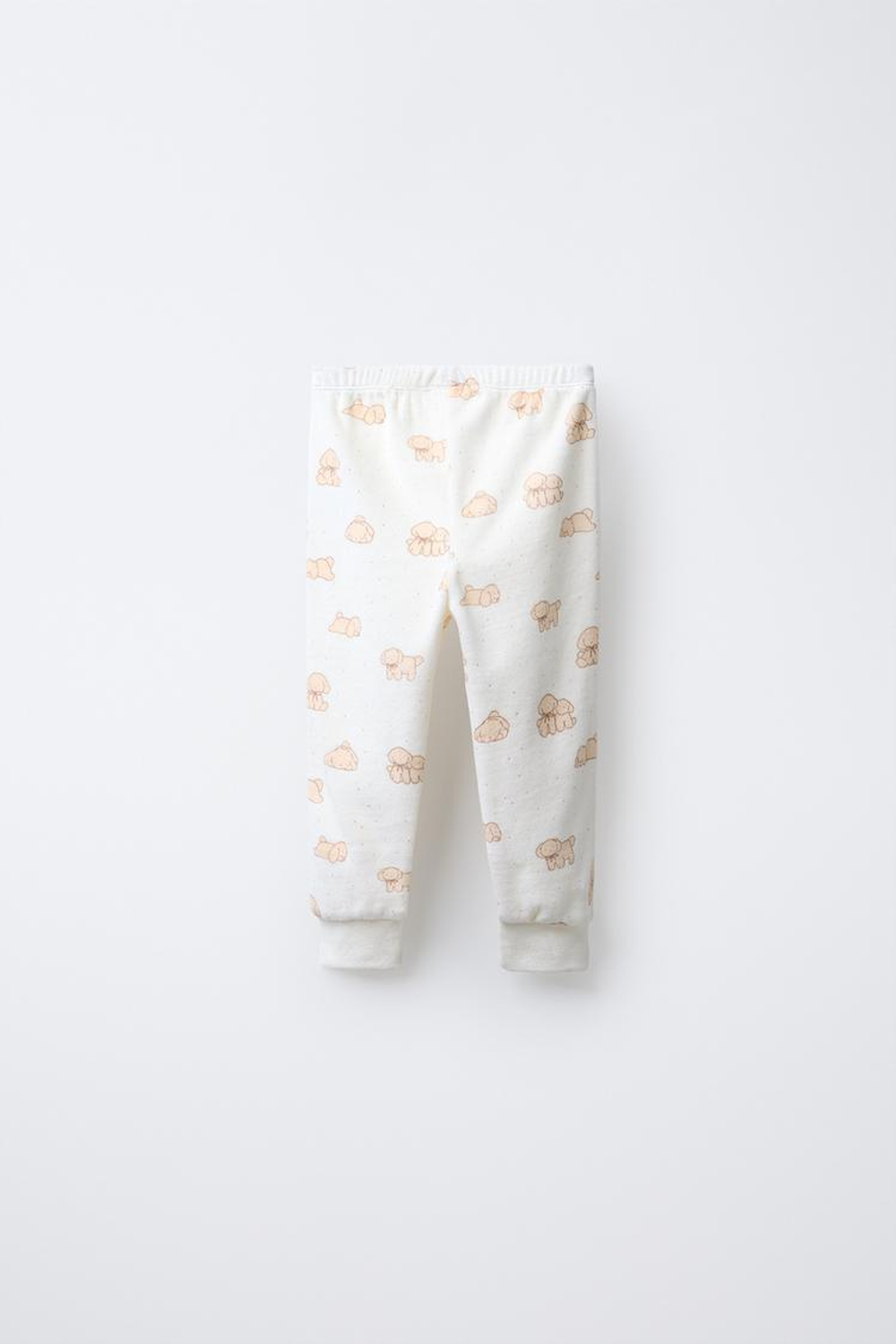 ZARA ВЕЛЮРОВАЯ ПИЖАМА С СОБАЧКАМИ, РЫЖЕАТО-КОРИЧНЕВЫЙ