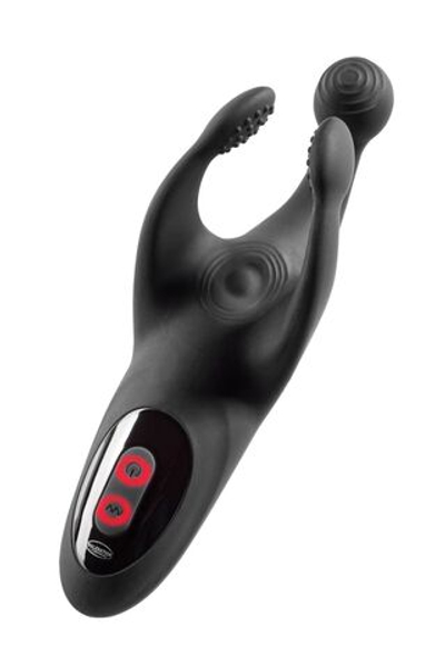 Многофункциональный стимулятор для мужчин Vibro Angel (Цвет: черный)