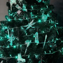 ULD-S1000-100-DTA GREEN IP20 Гирлянда светодиодная. 10м. 100 светодиодов. Зеленый свет. Провод прозрачный. ТМ Uniel