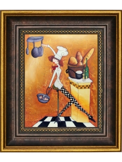 Картина настенная интерьерная в багетной раме 18*21 см