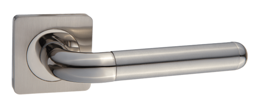 Ручка квадрат Тикс Эриче, цвет никель матовый/никель блестящий (гарантия - 12 месяцев)