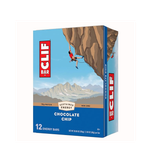 Clif Bar -Протеиновые батончики с  шоколадной крошкой — Сделано из органического овса — 10 г белка — Не содержит ГМО — На растительной основе — Энергетические батончики — 12 штук в упаковке