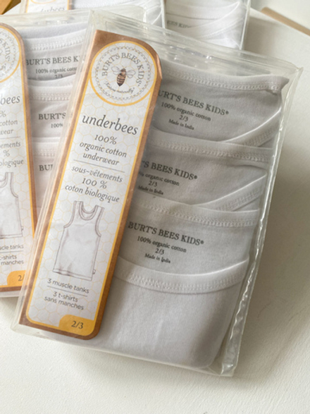 Новые хлопковые майки Burts Bees Kids, 98