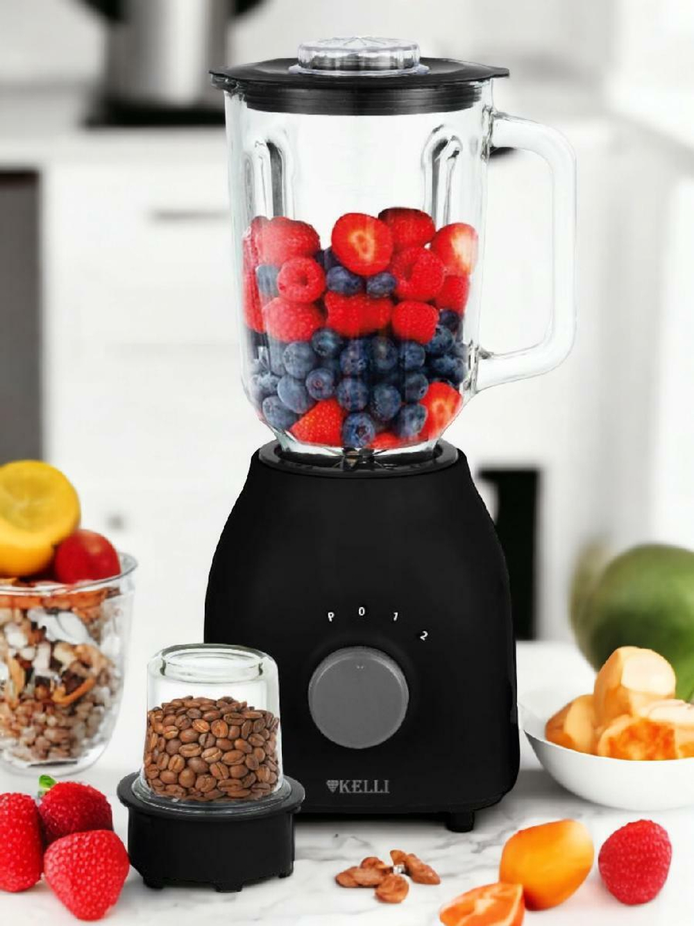 Блендер стационарный Kelli KL-5147 (2-в-1) стекло.