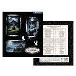 Тетрадь предметная "Физика" А5 48л., клетка, со справочным материалом, скрепка, мелованный картон(стандарт), блок офсет, Alingar "Mystical wednesday"