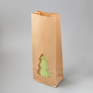 Пакет крафт с окном 