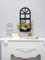 Панно на стену для интерьера "Окно с цветами"