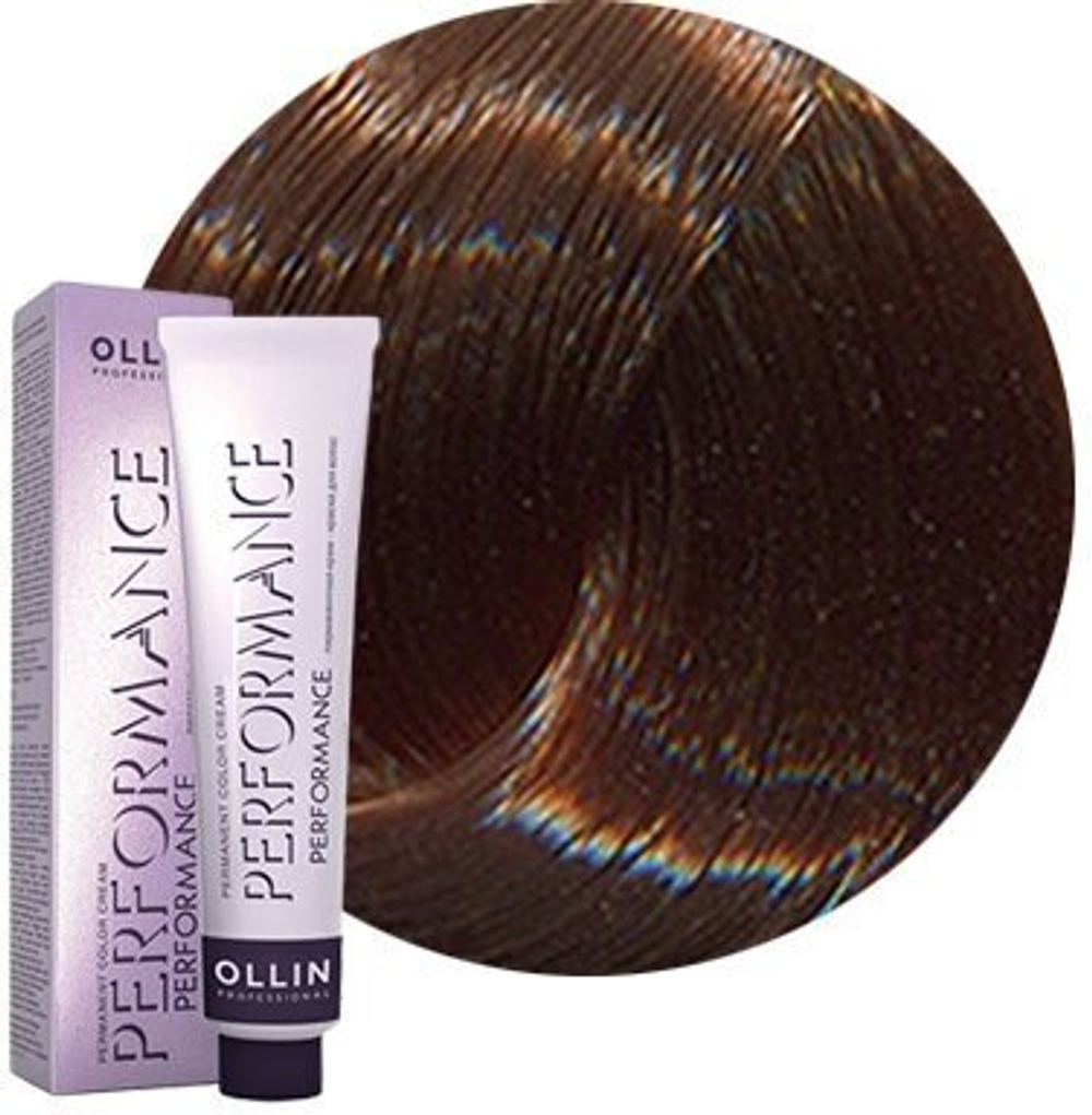 OLLIN PERFORMANCE 7/7 русый коричневый 60мл Перманентная крем-краска для волос
