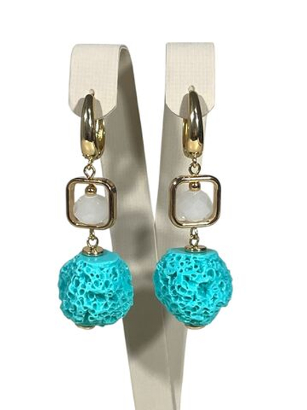 Серьги подвески французский полимер