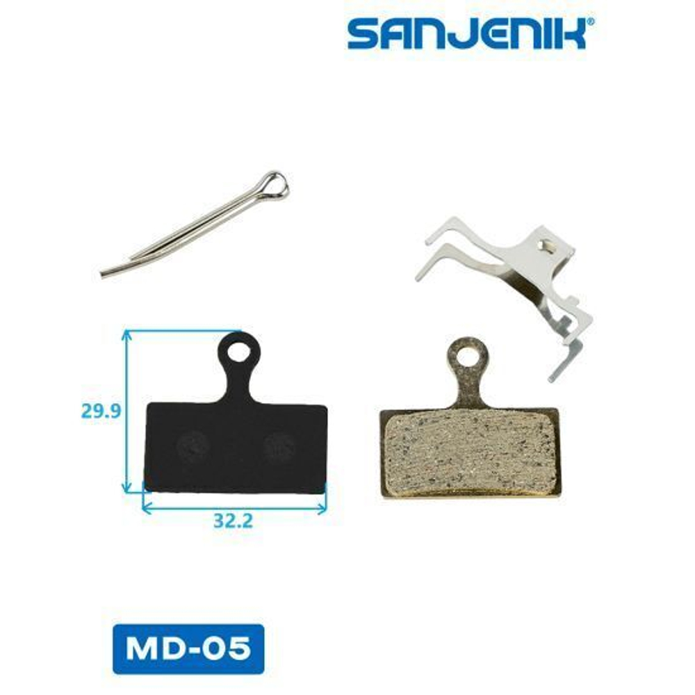Колодки тормозные Sanjenik MD-05 для велосипедов и электросамокатов