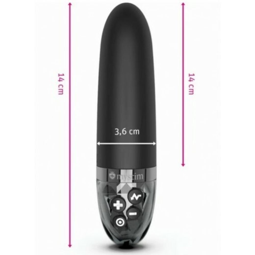 Вибратор Mystim Sleak Freak с электростимуляцией, черный