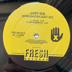 Винтажная виниловая пластинка Just Ice Somoshitbyjust ice, Welfare Recipient's (США 1989)