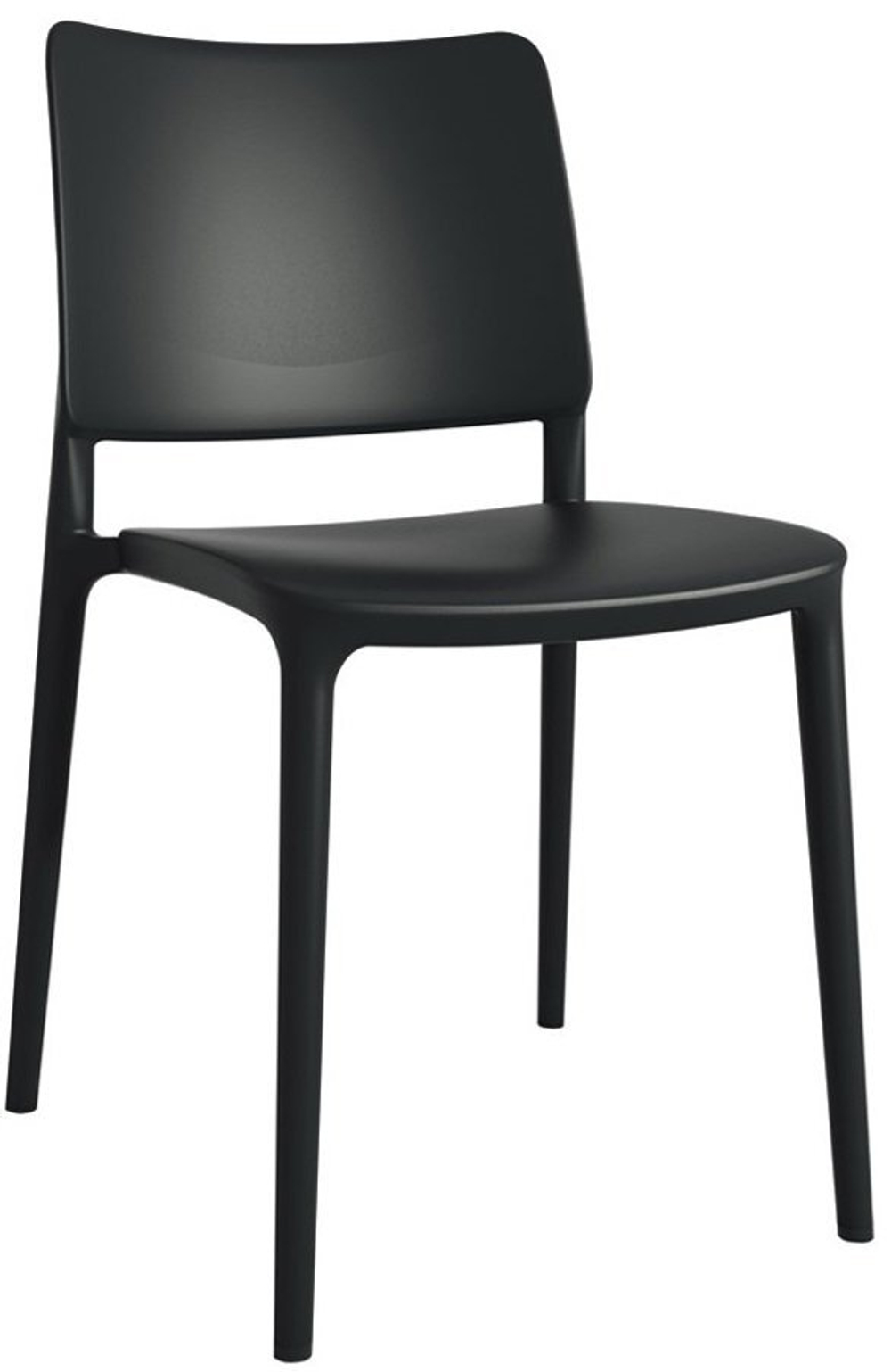Стул пластиковый Papatya Joy-S, черный