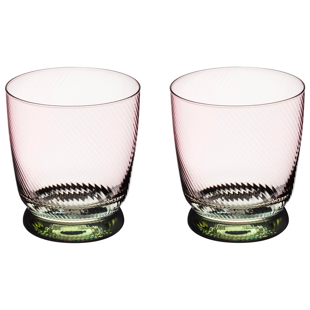 НАБОР СТАКАНОВ "TWIST & SHINE" GREEN, 2 ШТ/360 МЛ