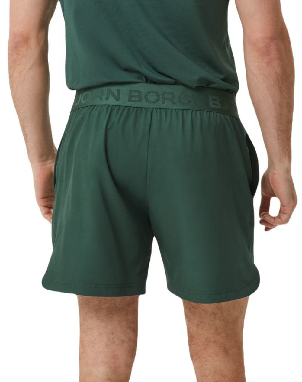 Мужские теннисные шорты Björn Borg Ace Graphic Short Shorts - зеленый
