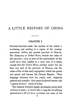 A little history of China, and a Chinese story | Brebner Alexander
