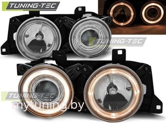 Передние фары ANGEL EYES CHROME для BMW 7 E32