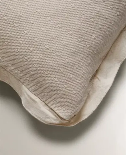 ZARA HOME НАВОЛОЧКА ДЛЯ ДЕКОРАТИВНОЙ ПОДУШКИ ДЛЯ ДЕТЕЙ С РЮШАМИ, ЖЕЛТОВАТО-БЕЛЫЙ