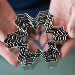 Набор каттеров для вырезания снежинок ( 6 штук)