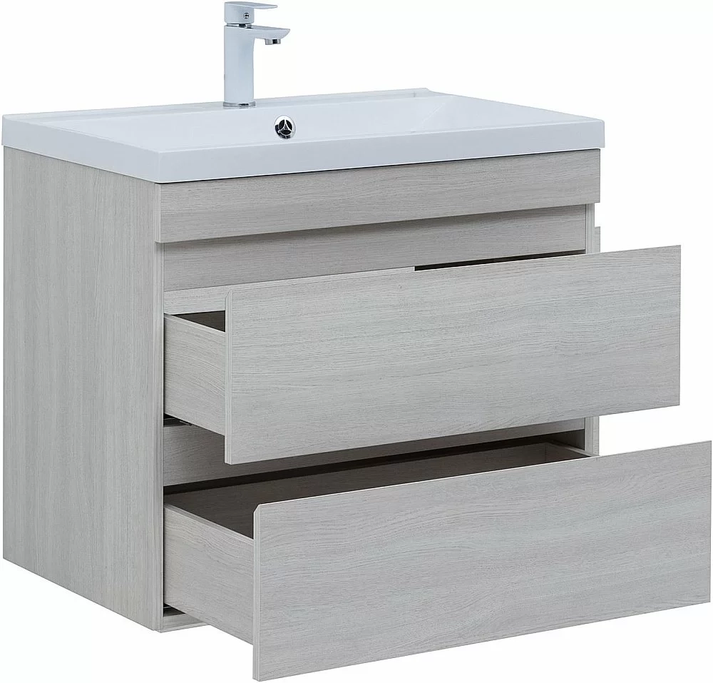 Тумба с раковиной Aquanet Нота New 334204 75 дуб холден