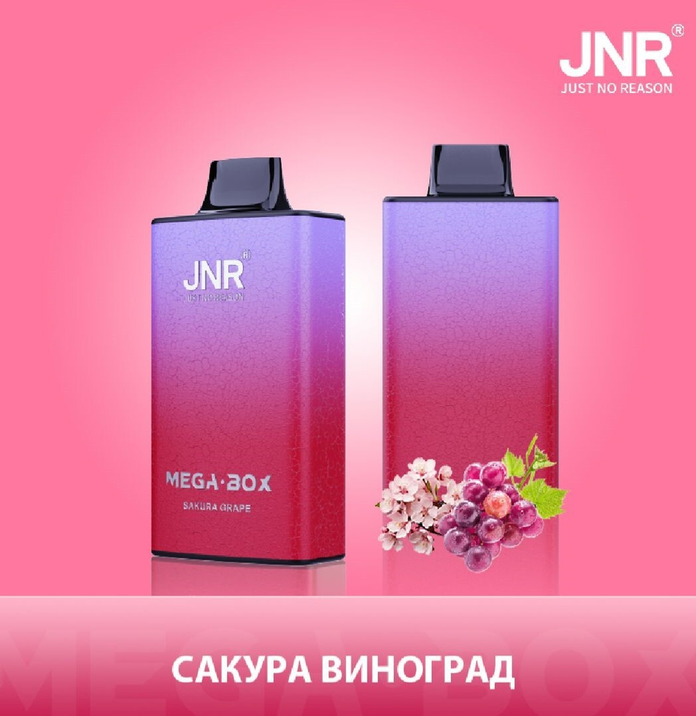 JNR Mega box Сакура-виноград 30000 затяжек 20мг (2%)