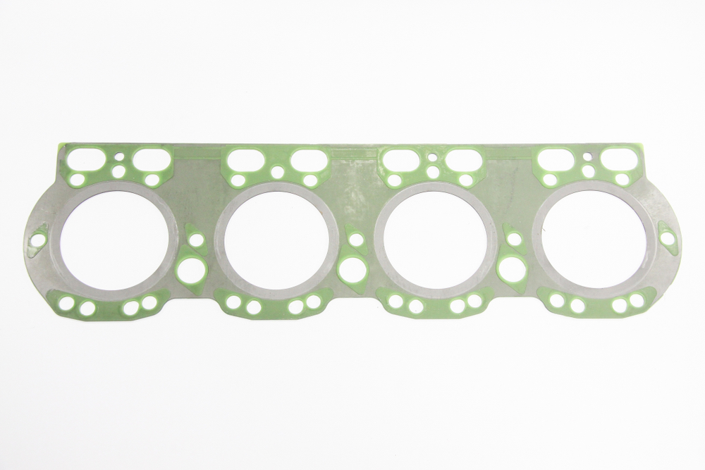 Прокладка ГБЦ ЯМЗ 238 БЕ2, ДЕ2, 6581.10 н/о а/м МАЗ метал.,общая ГБЦ, зелёный силикон (ПТП64)