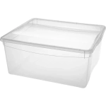 Контейнер универсальный с крышкой для хранения «КРИСТАЛЛ», бесцветный, 40*33,5*17см, 18л