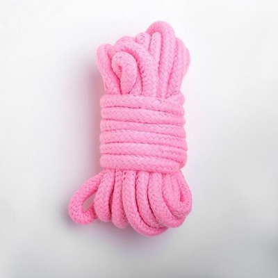 Розовая мягкая веревка для бондажа - 5 метров (Цвет: розовый)
