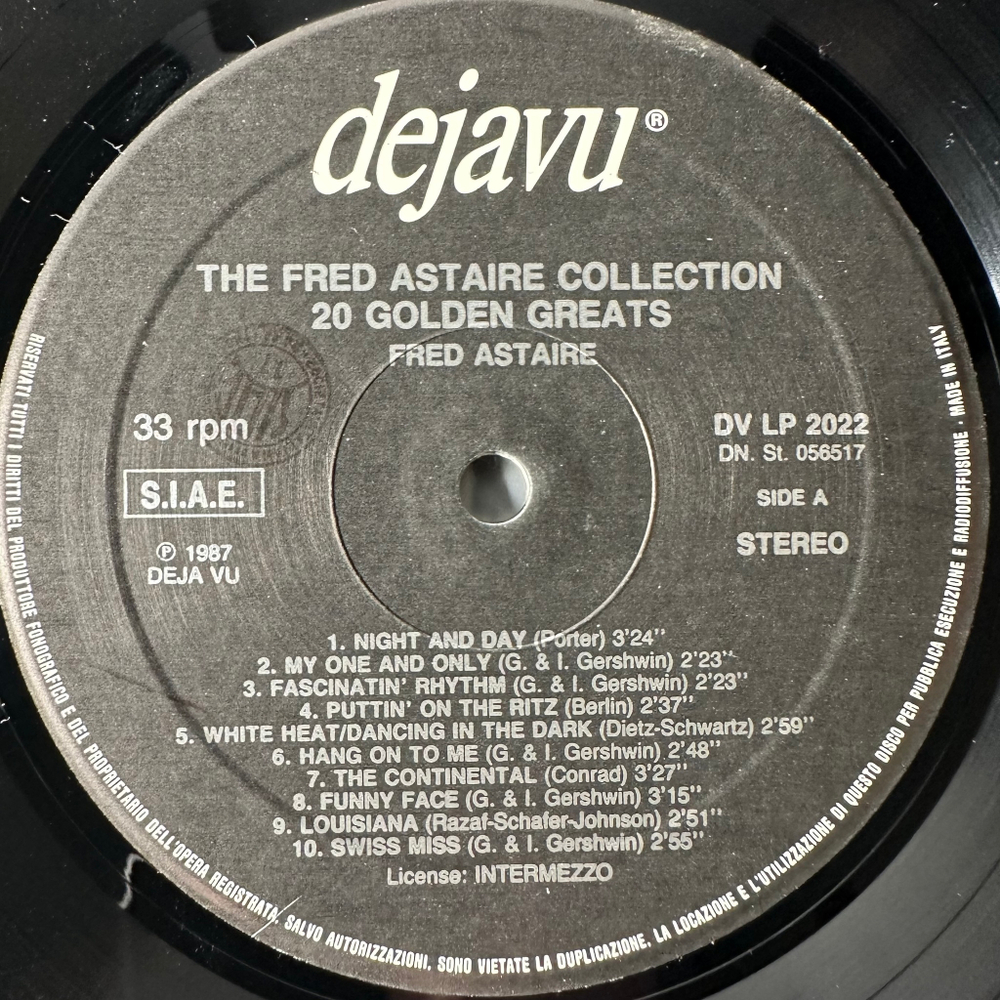 Fred Astaire ‎– The Fred Astaire Collection - 20 Golden Greats (Италия 1985г.)