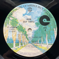 Винтажная виниловая пластинка LP Deep Purple Burn (Япония 1976) (Без Оби)