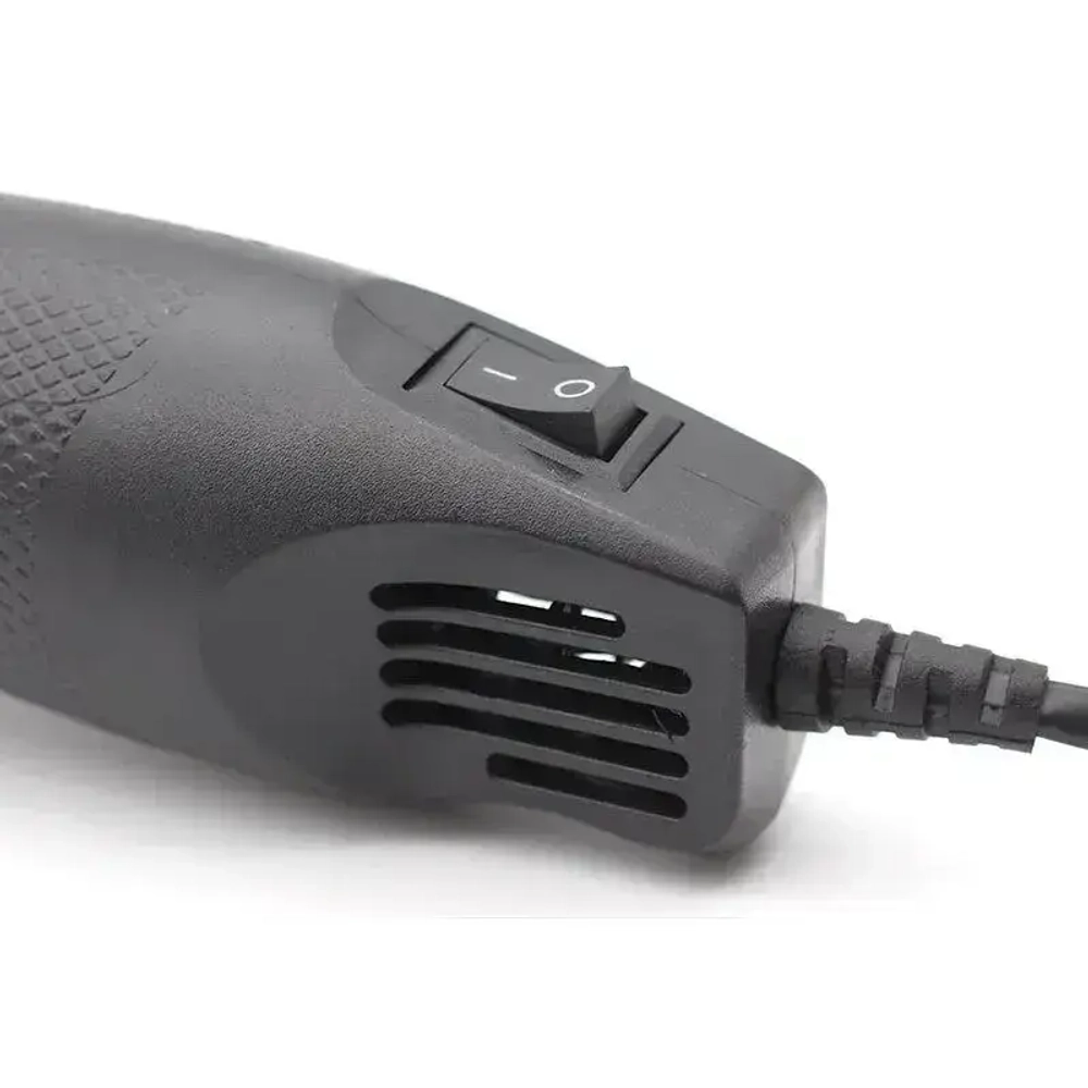 Мини фен для термоусадки/свечей/для эмбоссинга, черный, 300 Вт