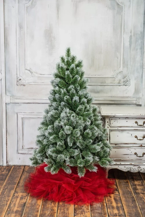 Искусственная сосна Скарлетт с инеем 180 см., Леска, ЕлкиТорг (96180)