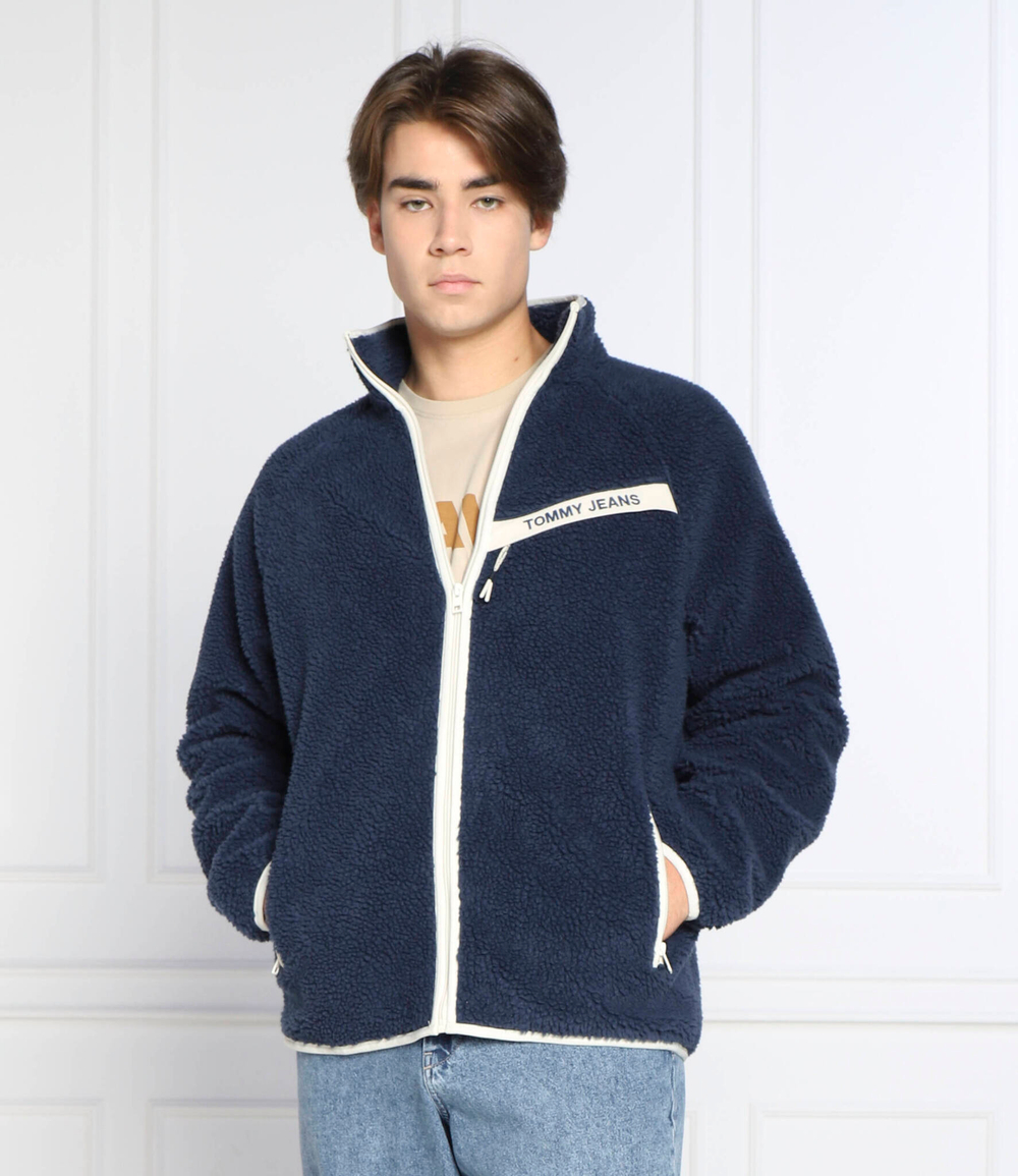 куртка rinding sherpa Tommy Jeans - темно-синий(DM0DM14459)