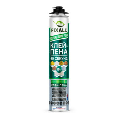 КЛЕЙ-ПЕНА FIXALL 60 СЕКУНД 850мл
