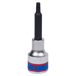 Насадка (бита) торцевая 1/2&quot;, TORX с отверстием, T27, L = 80 мм KING TONY 403727