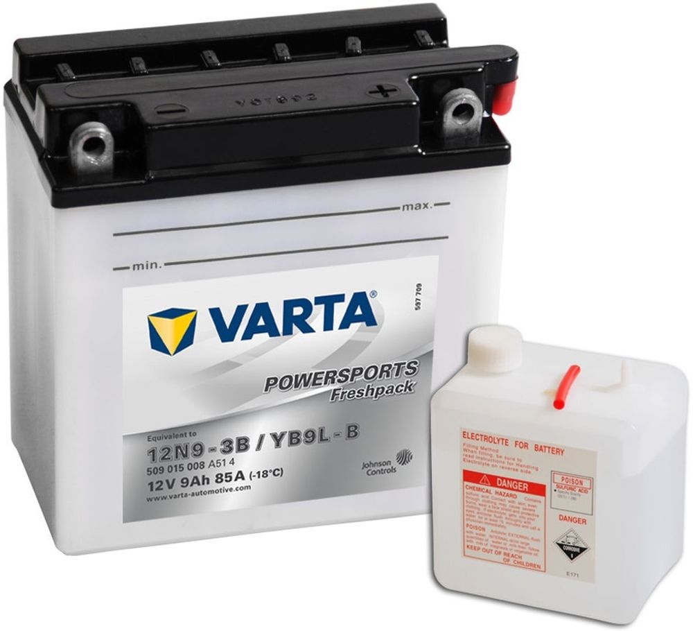 VARTA YB9L-B аккумулятор