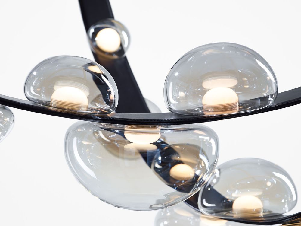 Подвесной светильник 8300P black/smoky