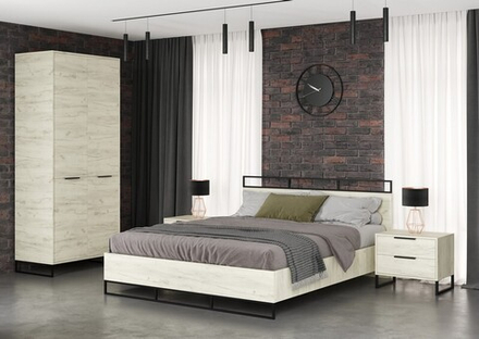 Спальня LOFT Стиль Лофт дуб крафт золотой