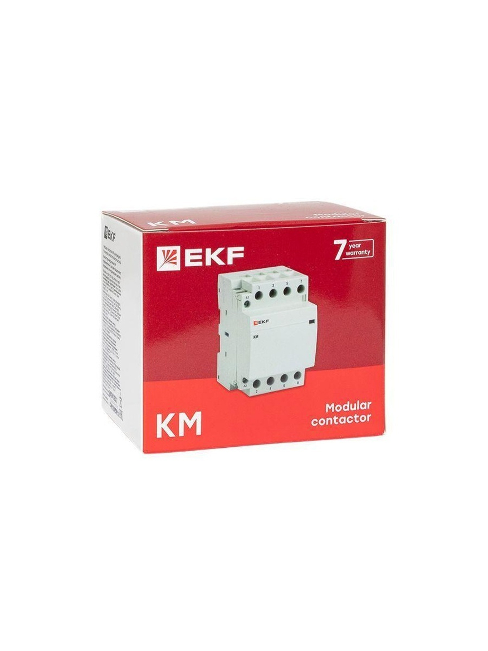 Контактор модульный КМ 40А 4NО (3 мод.) EKF km-3-40-40