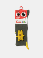Conte-kids TIP-TOP Удлиненные носки из хлопка с декоративной игрушкой