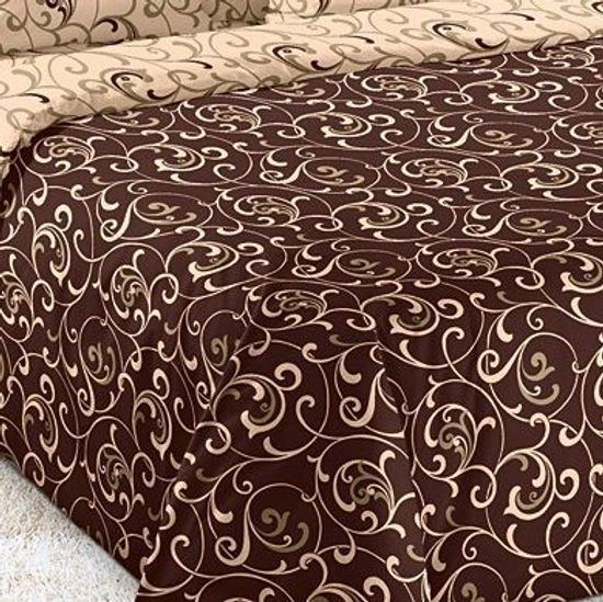 Полуторный комплект постельного белья Вензель сатин