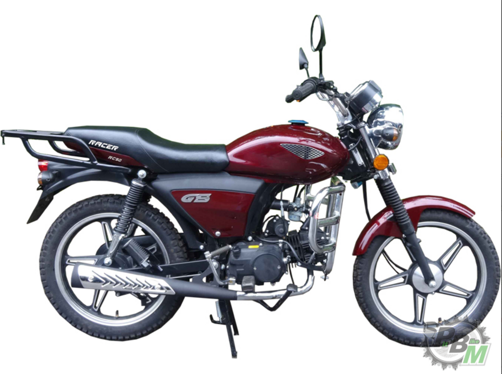 Мопед Racer RC50-F Alpha + ЦПГ 110 (бордовый) (Россия)