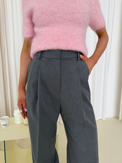 Брюки Office серый меланж