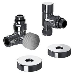 Набор термостатический трехосевой Royal Thermo Design Pro 15мм М30х1,5 (Хром)