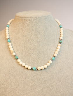 Чокер из турквенита "Бирюзовые капли"