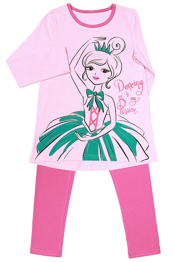 Basia К844-3990 Пижама для девочки розовая
