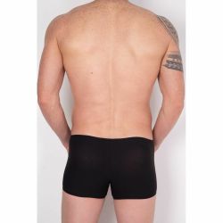 Мужские трусы боксеры черные с красно-белой вставкой Cosmos Colors CB30_RWB